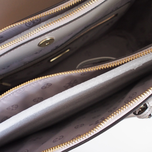 Tory Burch Robinson Double Zip-Dust StormLarge - Picture 3 of 8